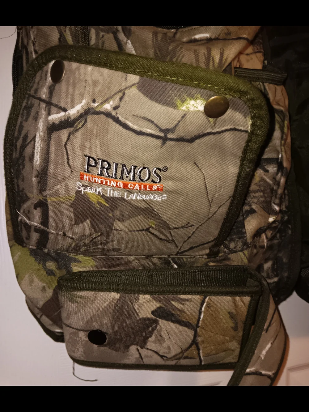 Mens Primos Camouflage Hunting Vest Jacket - Green Camo